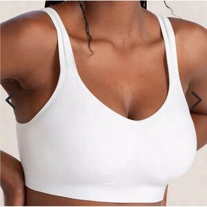 Truekind Daily Comfort Wirefree Shaper Bra Womens 4XL White Support Stretch NWT